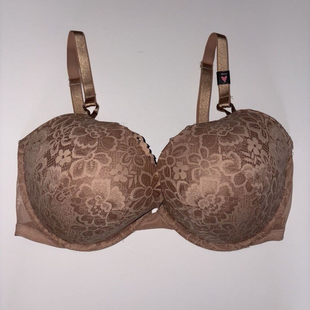 VICTORIA'S SECRET Lace Push-Up Bra 38 DDD Nude NWT Convertible Straps